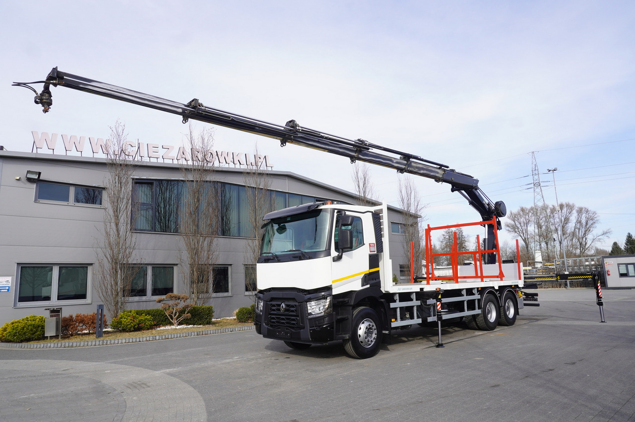 RENAULT C430 / HIAB 244 EP-5 HIDUO crane 8400 kg 15 m / Platform with stanchions - Auto s hydraulickou rukou: obrázek 2 RENAULT C430 / HIAB 244 EP-5 HIDUO crane 8400 kg 15 m / Platform with stanchions - Auto s hydraulickou rukou: obrázek 2