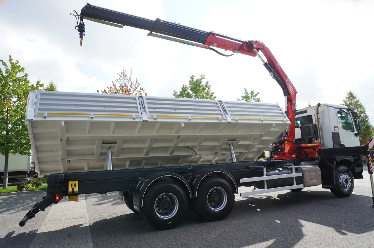 Auto s hydraulickou rukou RENAULT K380 6×4 / FASSI F175 crane 7.85 t / 120 thousand km! / 2-sided tipper: obrázek 12