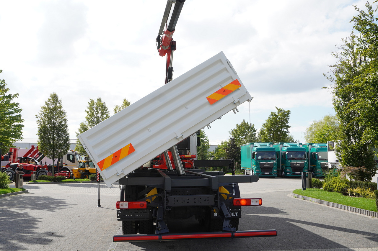 Auto s hydraulickou rukou RENAULT K380 6×4 / FASSI F175 crane 7.85 t / 120 thousand km! / 2-sided tipper: obrázek 9
