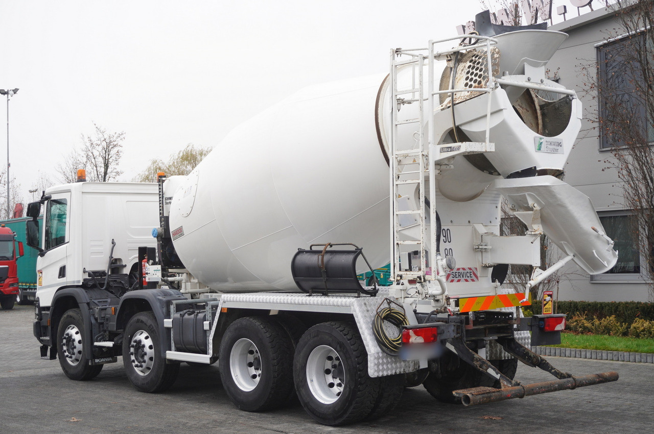 SCANIA P410 XT 8x4 / 80 tho. km!!! / SCHWING-STATTER AM 9 FHC 9 m3 concrete mixer - Autodomíchávač: obrázek 4 SCANIA P410 XT 8x4 / 80 tho. km!!! / SCHWING-STATTER AM 9 FHC 9 m3 concrete mixer - Autodomíchávač: obrázek 4