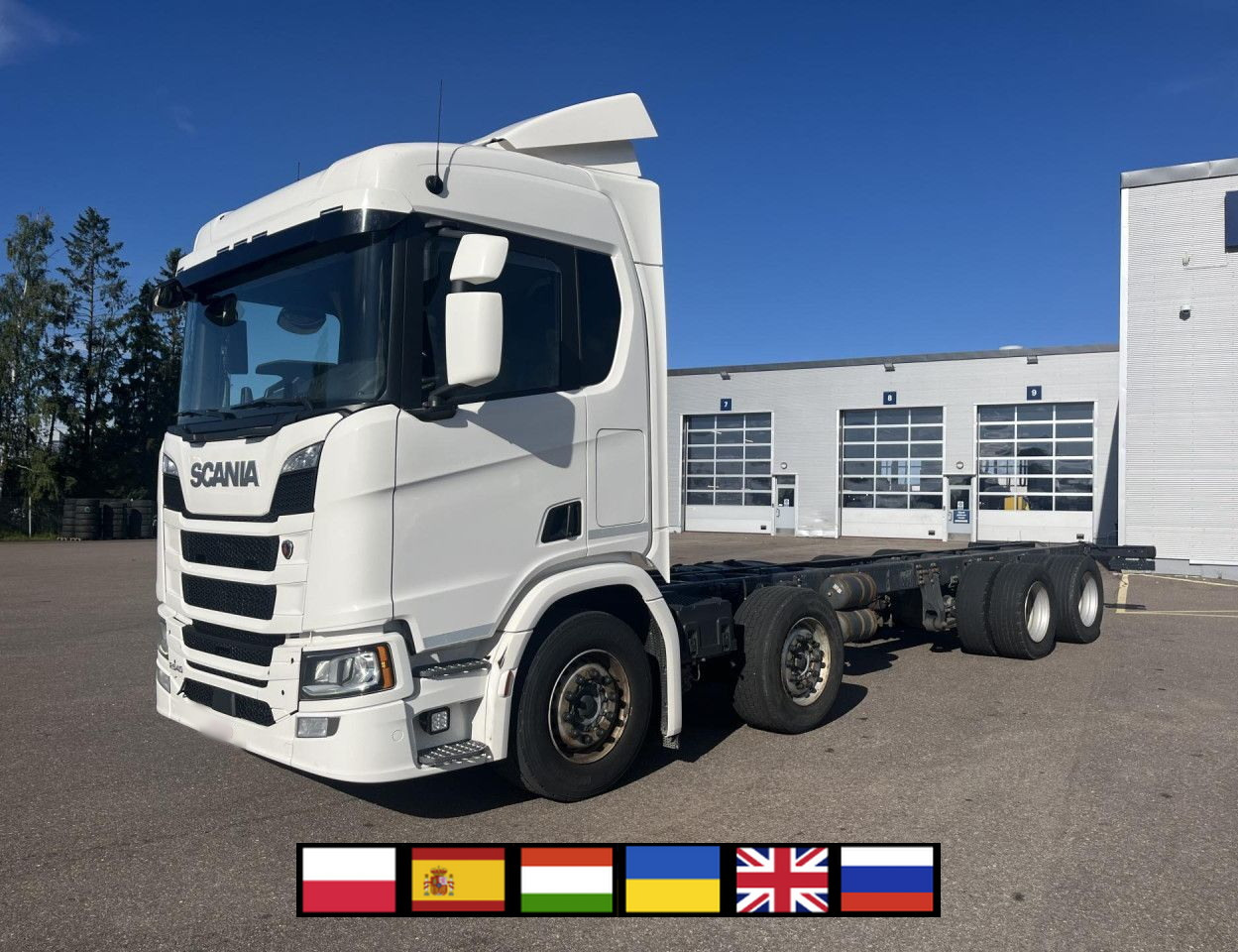 SCANIA R 540 B8x4NB / Truck chassis / Sleeper cab - Auto s hydraulickou rukou: obrázek 1 SCANIA R 540 B8x4NB / Truck chassis / Sleeper cab - Auto s hydraulickou rukou: obrázek 1
