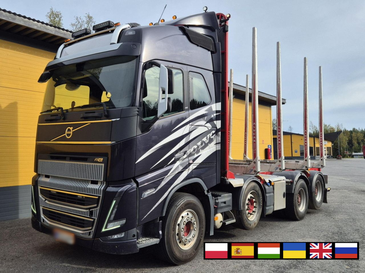 VOLVO FH 750 8x4 / 2 lifted axles / timber truck - Podvozek s kabinou: obrázek 1 VOLVO FH 750 8x4 / 2 lifted axles / timber truck - Podvozek s kabinou: obrázek 1