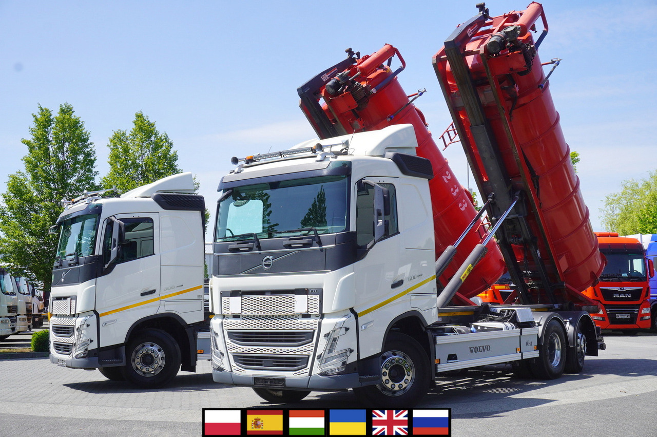 VOLVO Volvo FH 500 / Septic barrel 13000 l / Hook lift 21 t / 2022 / 3rd axle steered / 2 units - Fekální cisterna: obrázek 1 VOLVO Volvo FH 500 / Septic barrel 13000 l / Hook lift 21 t / 2022 / 3rd axle steered / 2 units - Fekální cisterna: obrázek 1