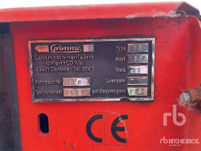 GRIMME DR 1500 - Bramborový kombajn: obrázek 5 GRIMME DR 1500 - Bramborový kombajn: obrázek 5