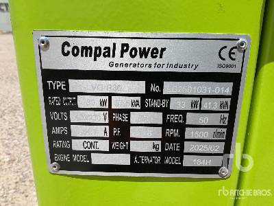 COMPAL VG-R30 41 kVA (Unused) - Elektrický generátor: obrázek 5 COMPAL VG-R30 41 kVA (Unused) - Elektrický generátor: obrázek 5