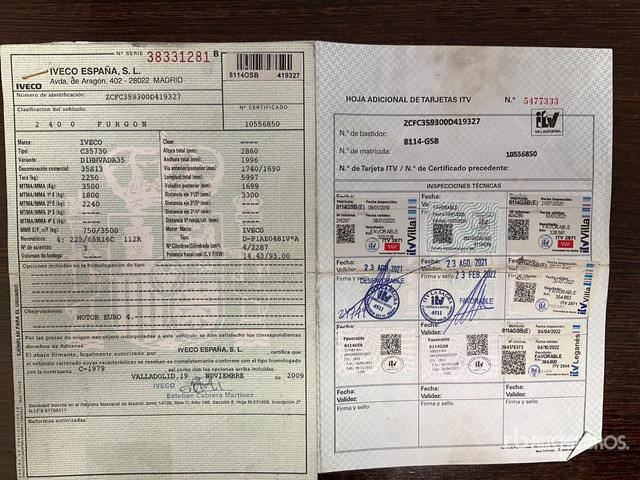 2009 Iveco Daily 35S13 Cargo Van - Dodávka: obrázek 2 2009 Iveco Daily 35S13 Cargo Van - Dodávka: obrázek 2