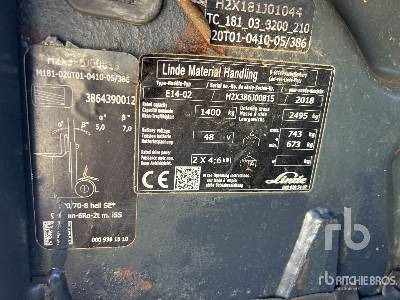 LINDE E14-02 1400 kg - Elektrický vysokozdvižný vozík: obrázek 5 LINDE E14-02 1400 kg - Elektrický vysokozdvižný vozík: obrázek 5