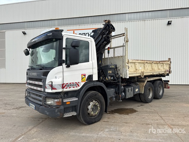 2008 Scania P380 2008 Hiab 166E-3 HIPRO 5700 kg ... Dump Truck with Crane - Sklápěč, Auto s hydraulickou rukou: obrázek 2 2008 Scania P380 2008 Hiab 166E-3 HIPRO 5700 kg ... Dump Truck with Crane - Sklápěč, Auto s hydraulickou rukou: obrázek 2