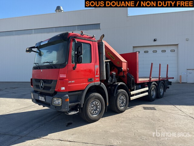 2010 Mercedes-Benz Actros 4146 2005 Palfinger PK56002 17420 kg ... Flatbed Truck with Crane - Nákladní automobil valníkový/ Plošinový, Auto s hydraulickou rukou: obrázek 1 2010 Mercedes-Benz Actros 4146 2005 Palfinger PK56002 17420 kg ... Flatbed Truck with Crane - Nákladní automobil valníkový/ Plošinový, Auto s hydraulickou rukou: obrázek 1