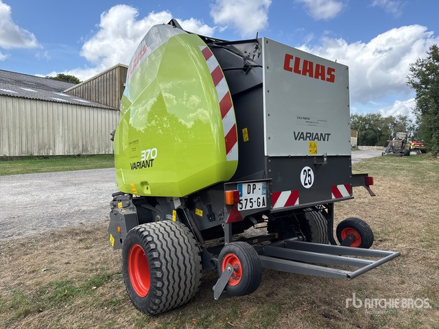 2014 Claas Variant 370 Presse A Balles Rondes 1 Essieu S/A Round Baler - Lis na válcové balíky: obrázek 3 2014 Claas Variant 370 Presse A Balles Rondes 1 Essieu S/A Round Baler - Lis na válcové balíky: obrázek 3