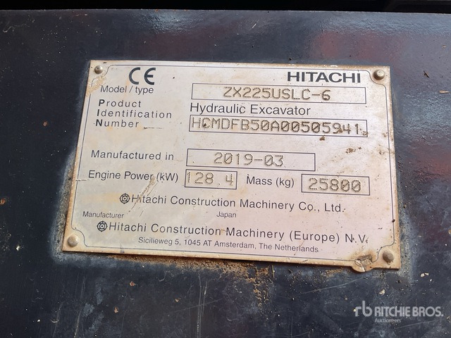 2019 Hitachi ZX225USLC-6 Tracked Excavator - Pásové rýpadlo: obrázek 3 2019 Hitachi ZX225USLC-6 Tracked Excavator - Pásové rýpadlo: obrázek 3