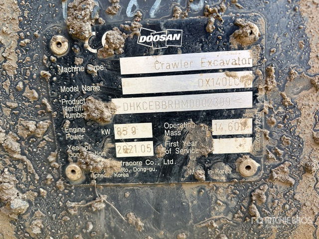 2021 Doosan DX140LC-5 Tracked Excavator - Pásové rýpadlo: obrázek 2 2021 Doosan DX140LC-5 Tracked Excavator - Pásové rýpadlo: obrázek 2