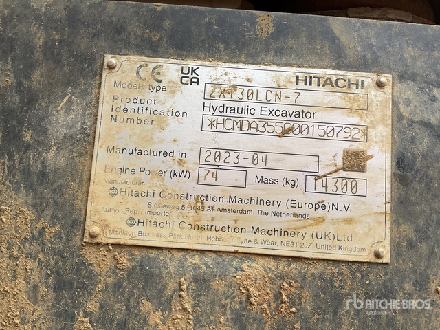 2023 Hitachi ZX130LCN-7 Tracked Excavator - Pásové rýpadlo: obrázek 1 2023 Hitachi ZX130LCN-7 Tracked Excavator - Pásové rýpadlo: obrázek 1