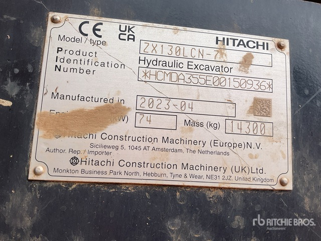 2023 Hitachi ZX130LCN-7 Tracked Excavator - Pásové rýpadlo: obrázek 2 2023 Hitachi ZX130LCN-7 Tracked Excavator - Pásové rýpadlo: obrázek 2