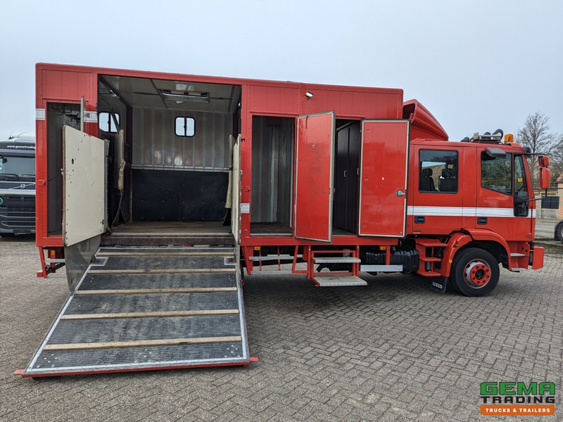 Auto na přepravu koní Iveco Tector ML120E24D 4x2 Euro3 DubbelCabine - Paardenwagen 3-Paards - Kleedruimte - Hydraulische klep- TOP!: obrázek 15