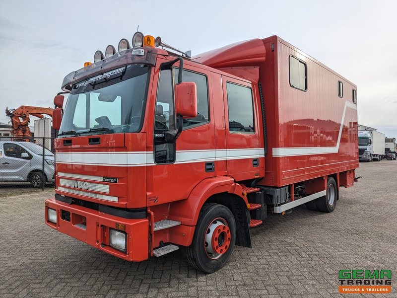 Iveco Tector ML120E24D 4x2 Euro3 DubbelCabine - Paardenwagen 3-Paards - Kleedruimte - Hydraulische klep- TOP! - Auto na přepravu koní: obrázek 2 Iveco Tector ML120E24D 4x2 Euro3 DubbelCabine - Paardenwagen 3-Paards - Kleedruimte - Hydraulische klep- TOP! - Auto na přepravu koní: obrázek 2