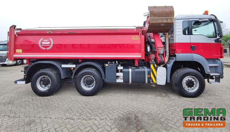 Sklápěč, Auto s hydraulickou rukou MAN TGS 26.400 6x6 4 Daycab Euro4 - HMF1643Z2 - Hyva 2-Zijdige Kipper 5.4m. - REBUILT ENGINE - TOP! (V584): obrázek 12