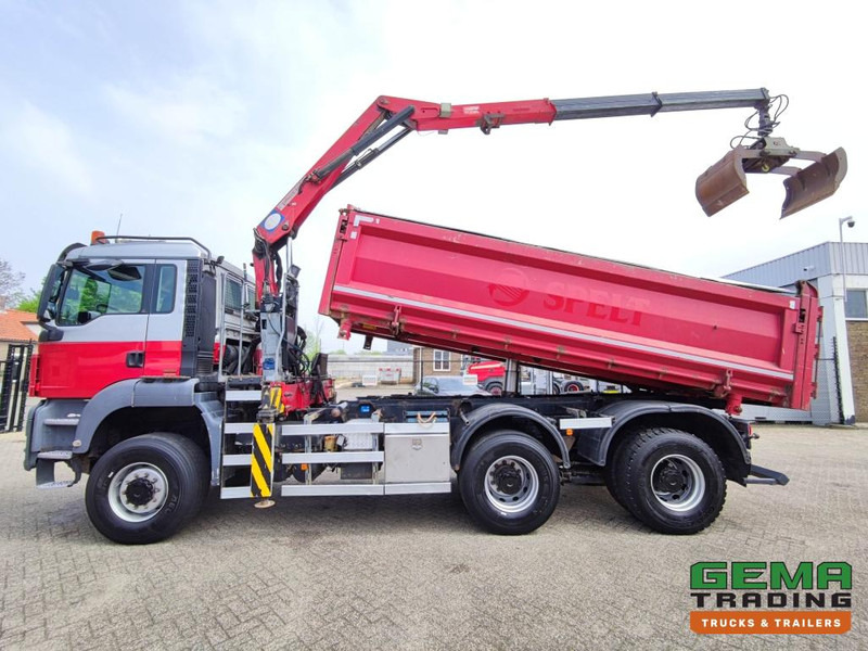 Sklápěč, Auto s hydraulickou rukou MAN TGS 26.400 6x6 4 Daycab Euro4 - HMF1643Z2 - Hyva 2-Zijdige Kipper 5.4m. - REBUILT ENGINE - TOP! (V584): obrázek 10