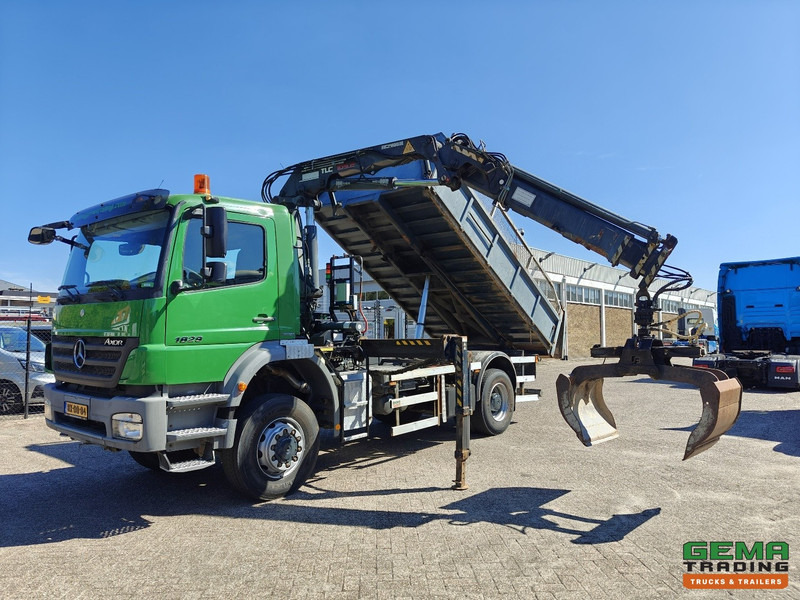 Mercedes-Benz AXOR 1829 AK 4x4 Dagcab Euro5 - Kipper + Terex 105.2 - RadioGrafisch - NaafReductie - Sklápěč, Auto s hydraulickou rukou: obrázek 1 Mercedes-Benz AXOR 1829 AK 4x4 Dagcab Euro5 - Kipper + Terex 105.2 - RadioGrafisch - NaafReductie - Sklápěč, Auto s hydraulickou rukou: obrázek 1