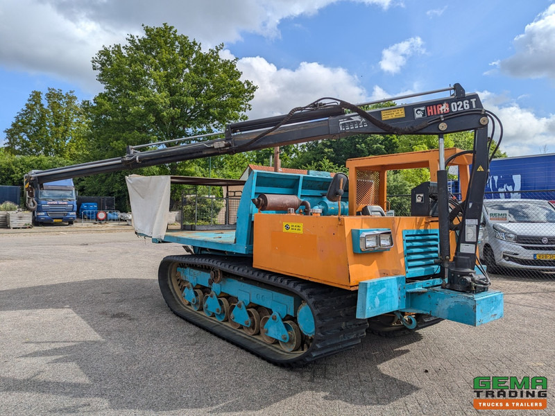 Dampr Morooka MST-1100 Rupsdumper / Werktuigdrager - Platte kiepbak + Hiab 026 T3 Kraan - Komatsu 6Cil: obrázek 5