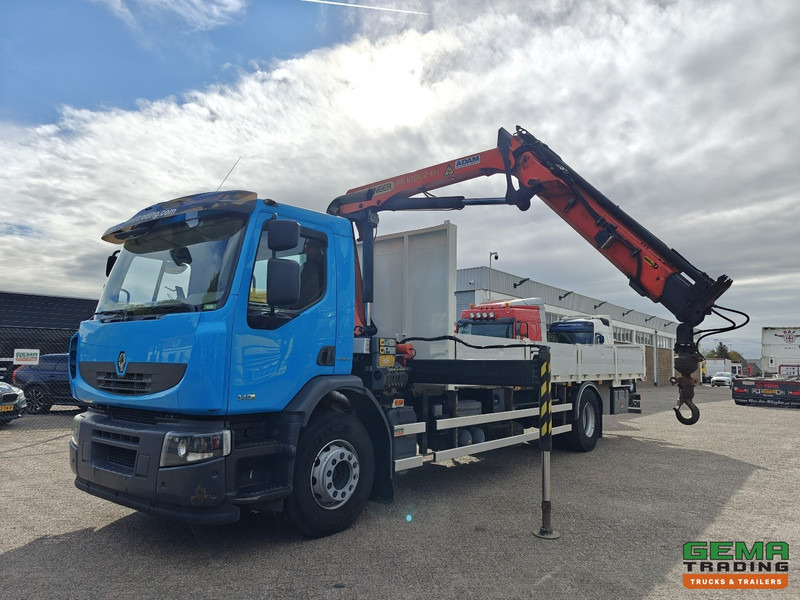 Renault Premium Lander 340 4x2 Dagcab Euro5 - Retarder - Open Laadbak 7.8M + Palfinger PK12002-EH - RadioGrafisch - Nákladní automobil valníkový/ Plošinový, Auto s hydraulickou rukou: obrázek 1 Renault Premium Lander 340 4x2 Dagcab Euro5 - Retarder - Open Laadbak 7.8M + Palfinger PK12002-EH - RadioGrafisch - Nákladní automobil valníkový/ Plošinový, Auto s hydraulickou rukou: obrázek 1
