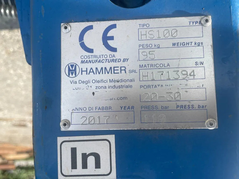 Onbekend Hammer HS100 Hydraulic Breaker Skid steer - Příslušenství pro Stavební technika: obrázek 5 Onbekend Hammer HS100 Hydraulic Breaker Skid steer - Příslušenství pro Stavební technika: obrázek 5