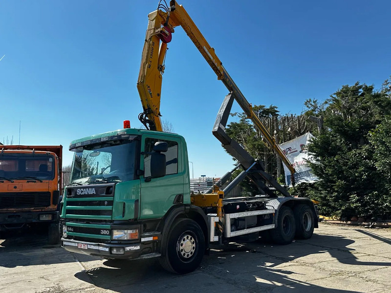 Scania P114-380 6X2 Ampirol + Heila 13000 5T Crane Manual Gear - Kontejnérový podvozek/ Výměnná nástavba: obrázek 2 Scania P114-380 6X2 Ampirol + Heila 13000 5T Crane Manual Gear - Kontejnérový podvozek/ Výměnná nástavba: obrázek 2