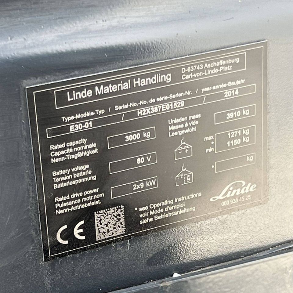 Elektrický vysokozdvižný vozík Linde E30 (387): obrázek 19