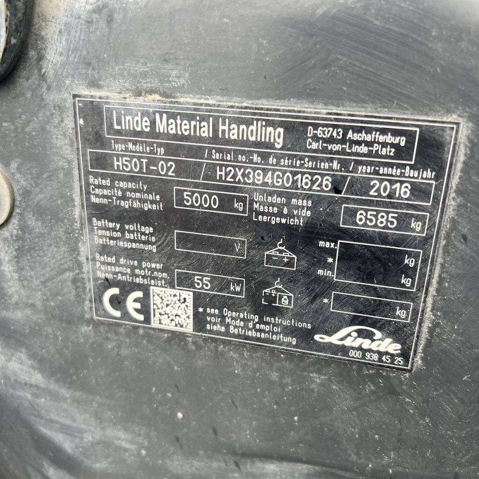 Plynový vysokozdvižný vozík Linde H50T-02 (394) EVO: obrázek 19