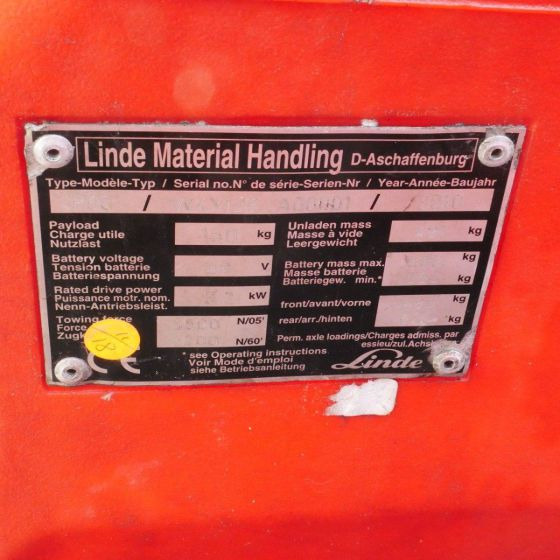 Linde P60Z (126) - Elektrický tahač: obrázek 5 Linde P60Z (126) - Elektrický tahač: obrázek 5