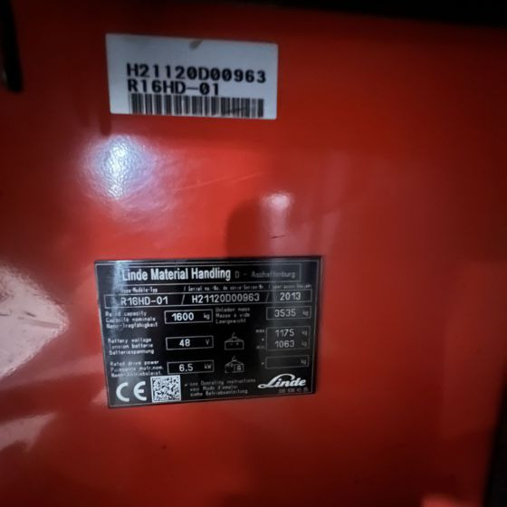 Linde R16HD (1120) - Retrak: obrázek 2 Linde R16HD (1120) - Retrak: obrázek 2
