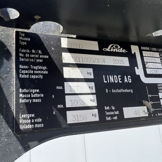 Linde R16HD (115) - Retrak: obrázek 2 Linde R16HD (115) - Retrak: obrázek 2