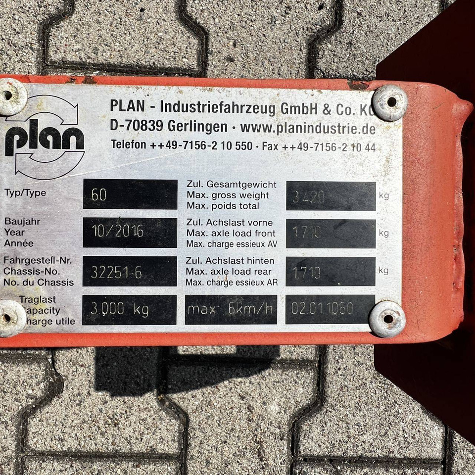 Plan Type 60-3.000 - Rolltrailer: obrázek 2 Plan Type 60-3.000 - Rolltrailer: obrázek 2