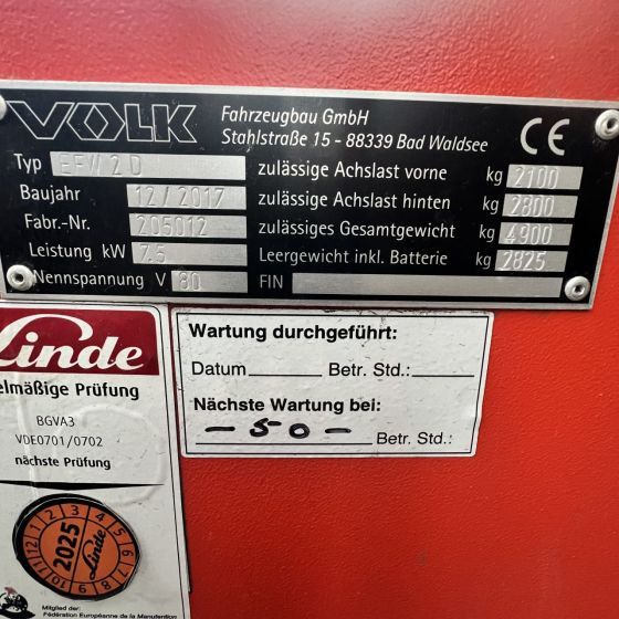 Volk EFW2 - Elektrický tahač: obrázek 1 Volk EFW2 - Elektrický tahač: obrázek 1