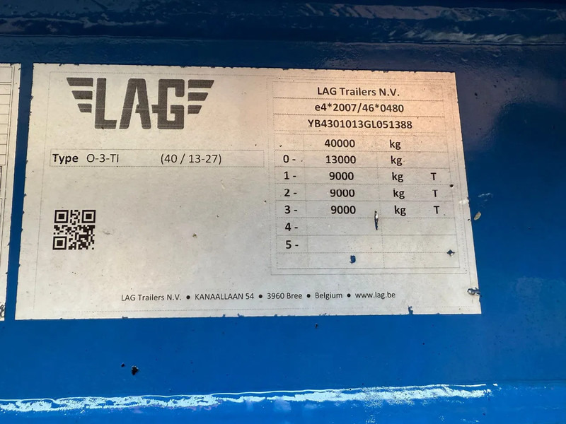 Cisternový návěs LAG 0-3-TI 60.000 Kippsilo Only food use! 24V SELF Support Liftas: obrázek 11