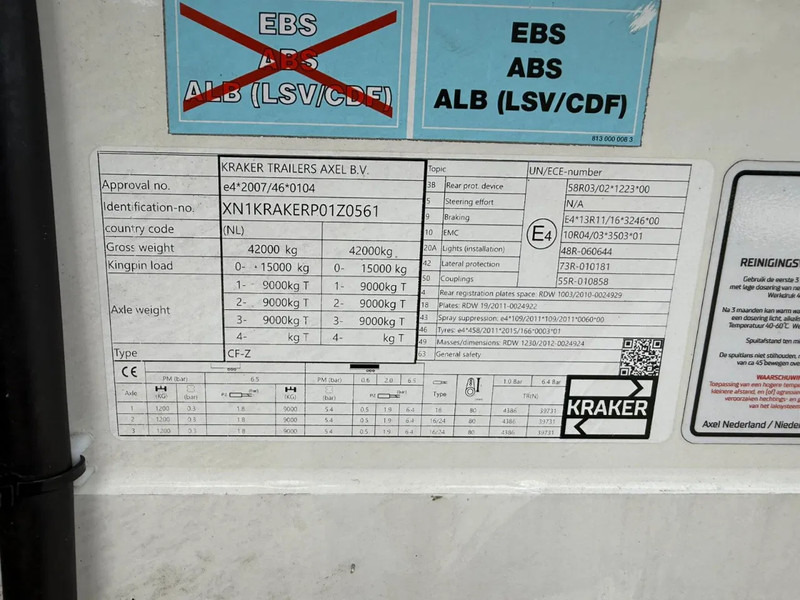 Kraker CF-ISO Koel / Walkingfloor Thermo King SLX 400 Alcoa's - S posuvnou podlahou návěs: obrázek 3 Kraker CF-ISO Koel / Walkingfloor Thermo King SLX 400 Alcoa's - S posuvnou podlahou návěs: obrázek 3