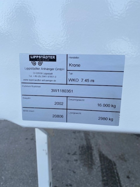 Krone BDF-System 7.450 mm, mit Rolltor, LACK NEU - Skříňová nástavba: obrázek 3 Krone BDF-System 7.450 mm, mit Rolltor, LACK NEU - Skříňová nástavba: obrázek 3