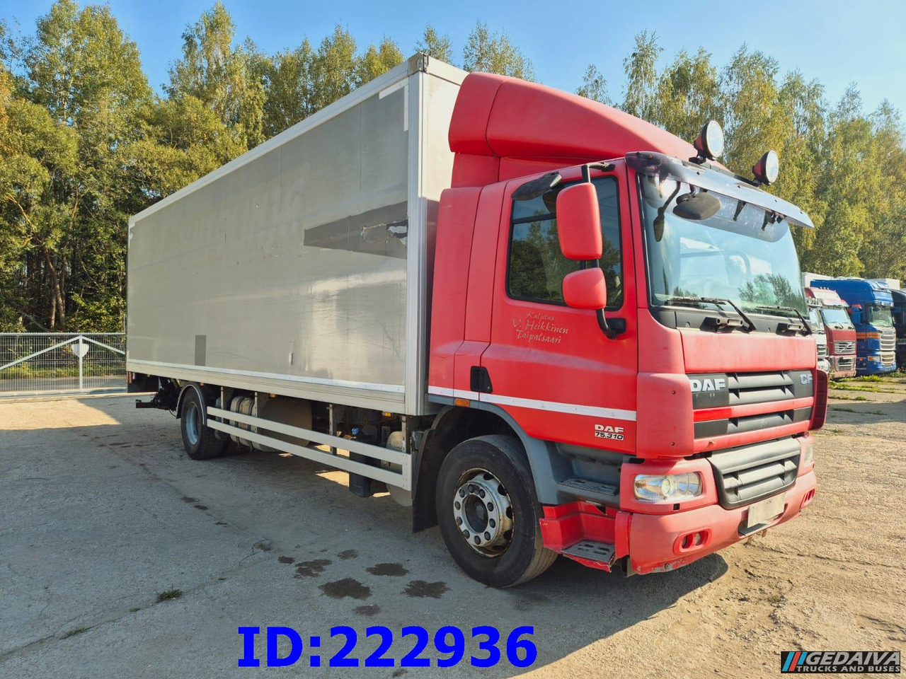 DAF CF 75.310 - Euro5 - Skříňový nákladní auto: obrázek 5 DAF CF 75.310 - Euro5 - Skříňový nákladní auto: obrázek 5