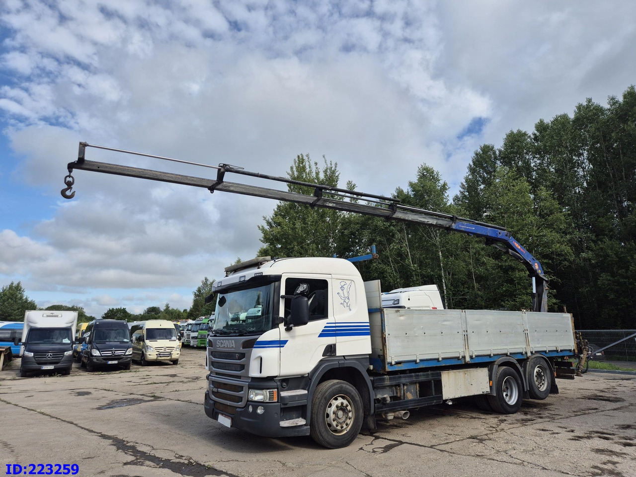 SCANIA P450 6x2 Steering axle Euro6 + PM 13.5SP - Nákladní automobil valníkový/ Plošinový: obrázek 1 SCANIA P450 6x2 Steering axle Euro6 + PM 13.5SP - Nákladní automobil valníkový/ Plošinový: obrázek 1