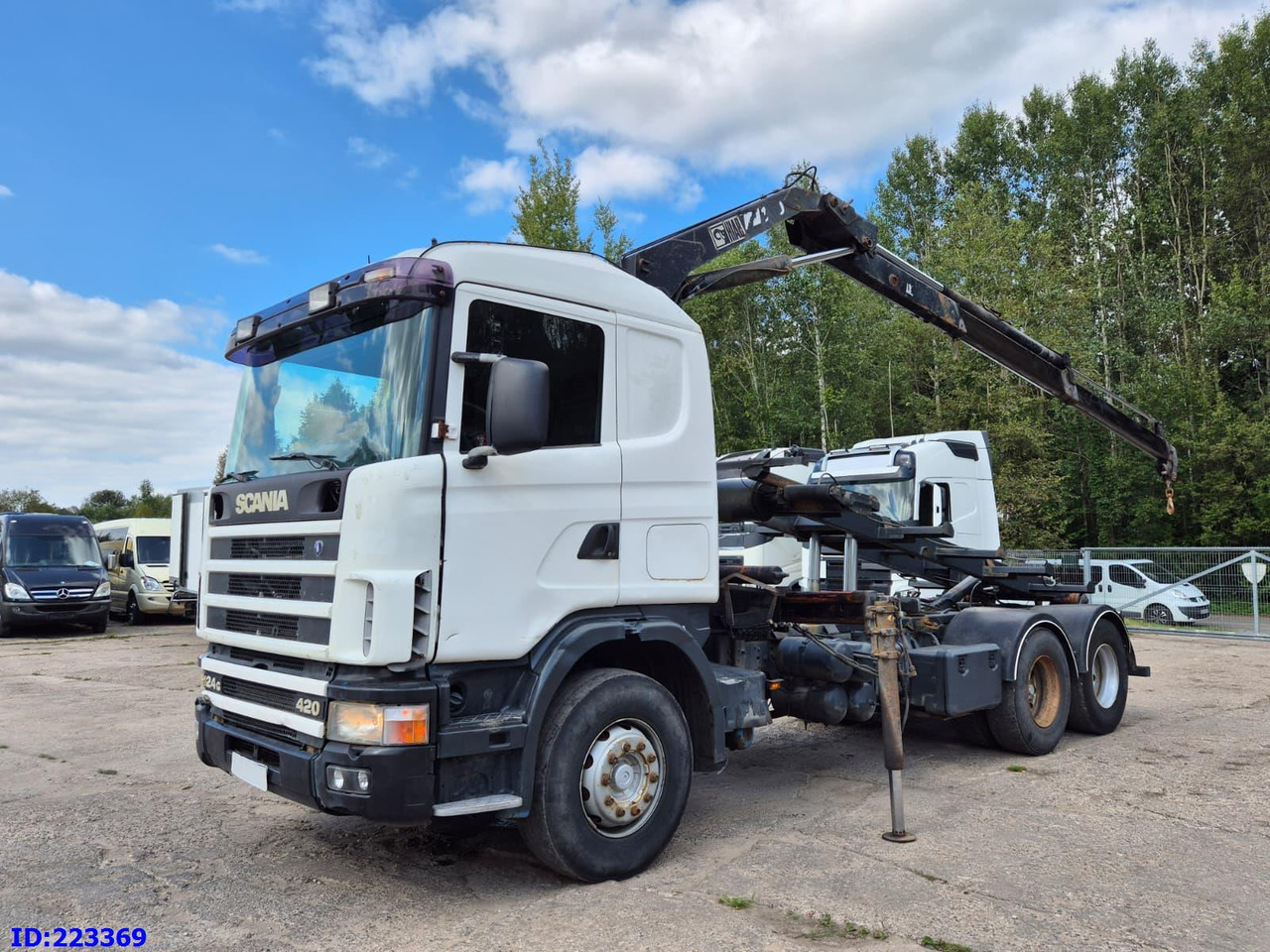 SCANIA R124 420 + Crane HIAB 140AW - Sklápěč: obrázek 1 SCANIA R124 420 + Crane HIAB 140AW - Sklápěč: obrázek 1