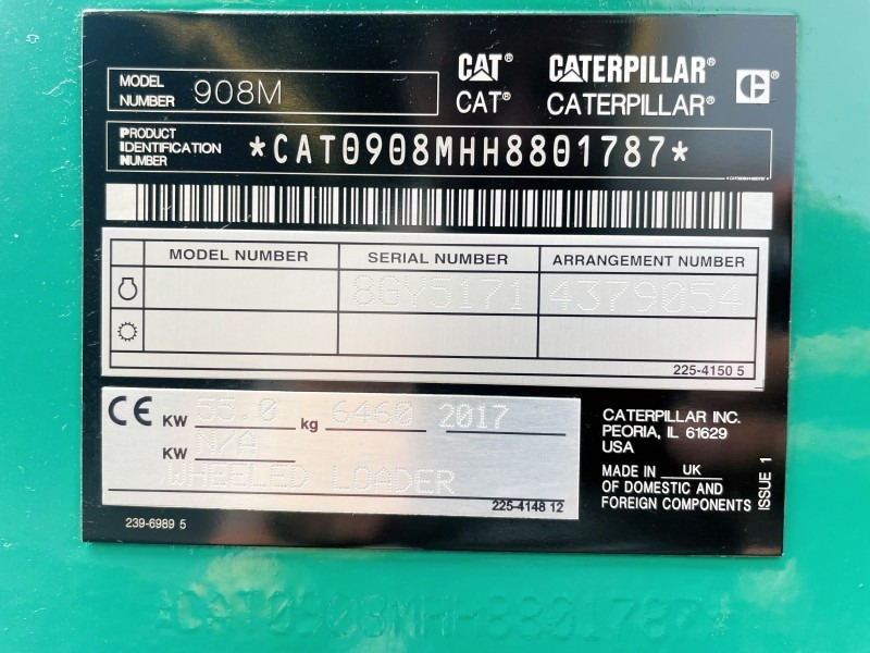 Caterpillar 908M (3637) - Kolový nakladač: obrázek 3 Caterpillar 908M (3637) - Kolový nakladač: obrázek 3