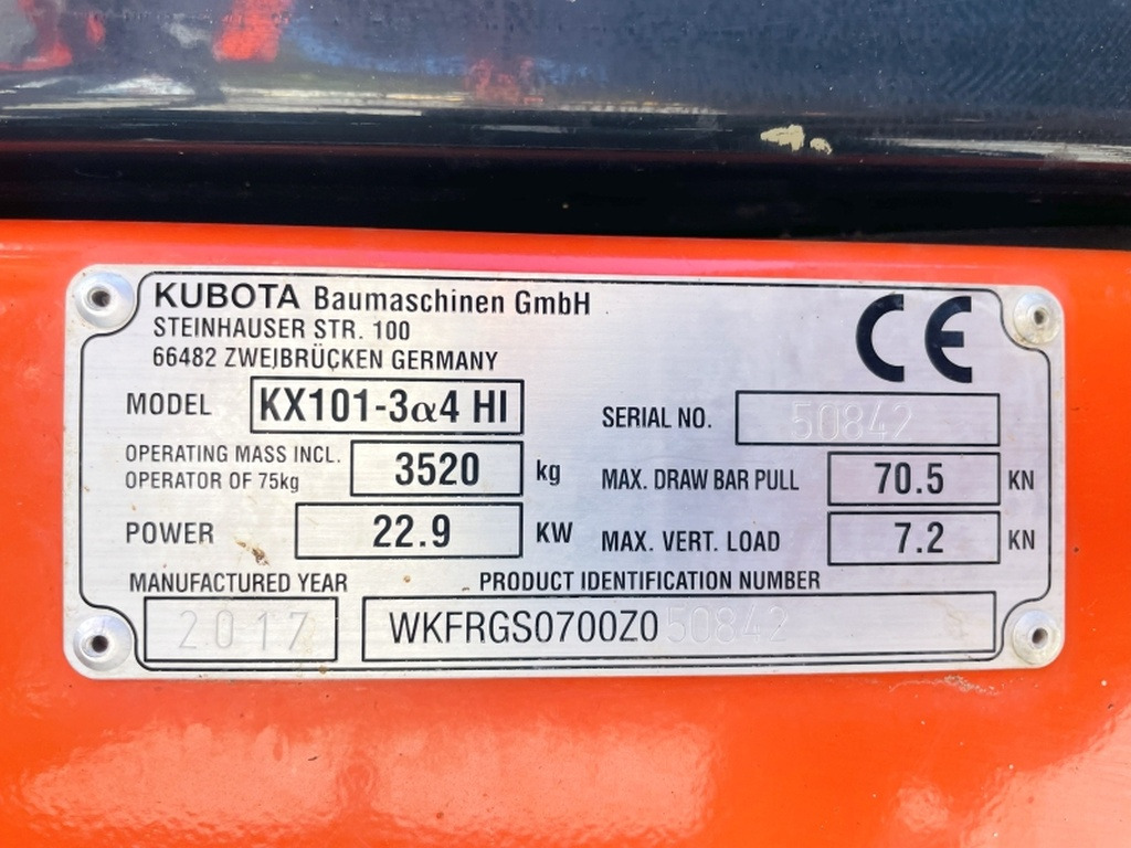 Kubota KX101-3a (4052) - Mini rýpadlo: obrázek 3 Kubota KX101-3a (4052) - Mini rýpadlo: obrázek 3