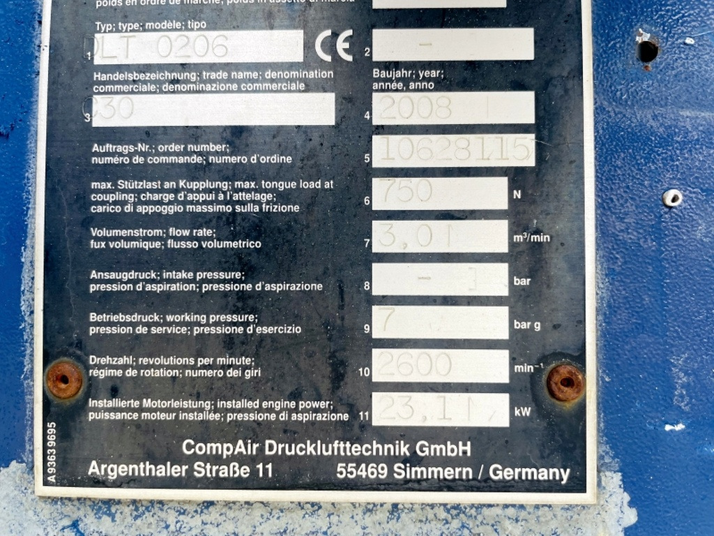 Vergleich C30 (3963) - Mobilní kompresor: obrázek 4 Vergleich C30 (3963) - Mobilní kompresor: obrázek 4