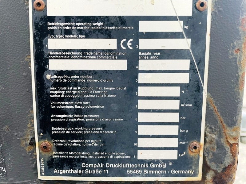 Vergleich C38 (3875) - Mobilní kompresor: obrázek 4 Vergleich C38 (3875) - Mobilní kompresor: obrázek 4