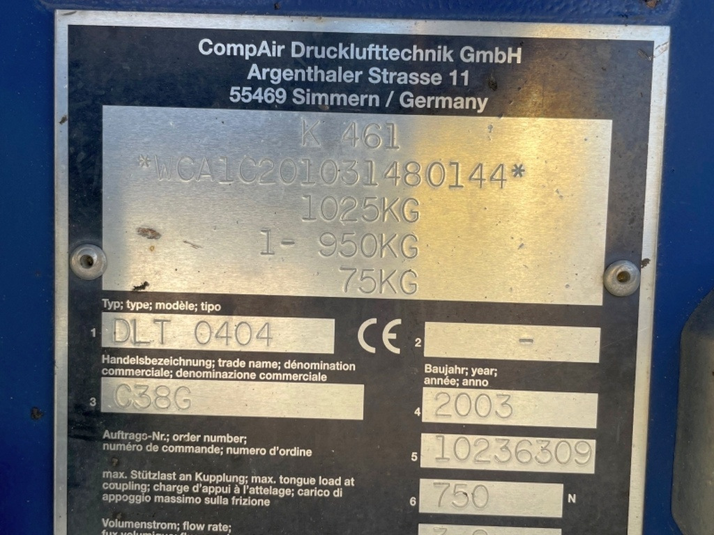 Vergleich C38G (3958) - Mobilní kompresor: obrázek 3 Vergleich C38G (3958) - Mobilní kompresor: obrázek 3