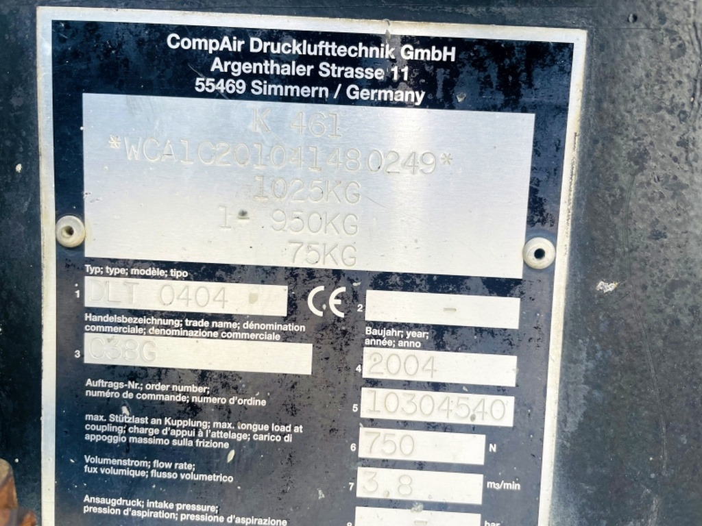 Vergleich C38G (3960) - Mobilní kompresor: obrázek 3 Vergleich C38G (3960) - Mobilní kompresor: obrázek 3