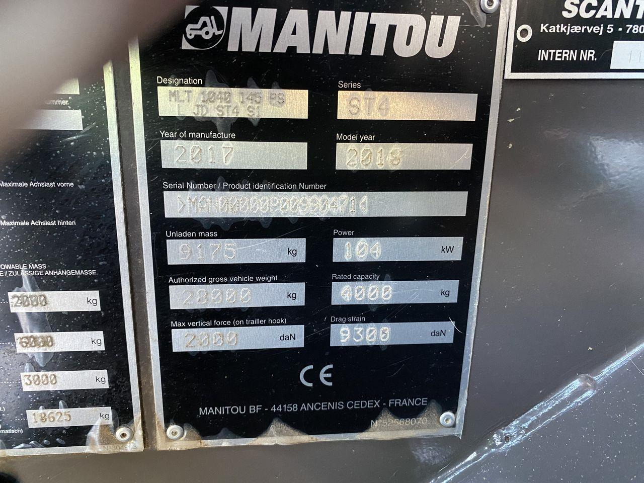 Teleskopický manipulátor Manitou MLT1040-145PS ELITE: obrázek 10