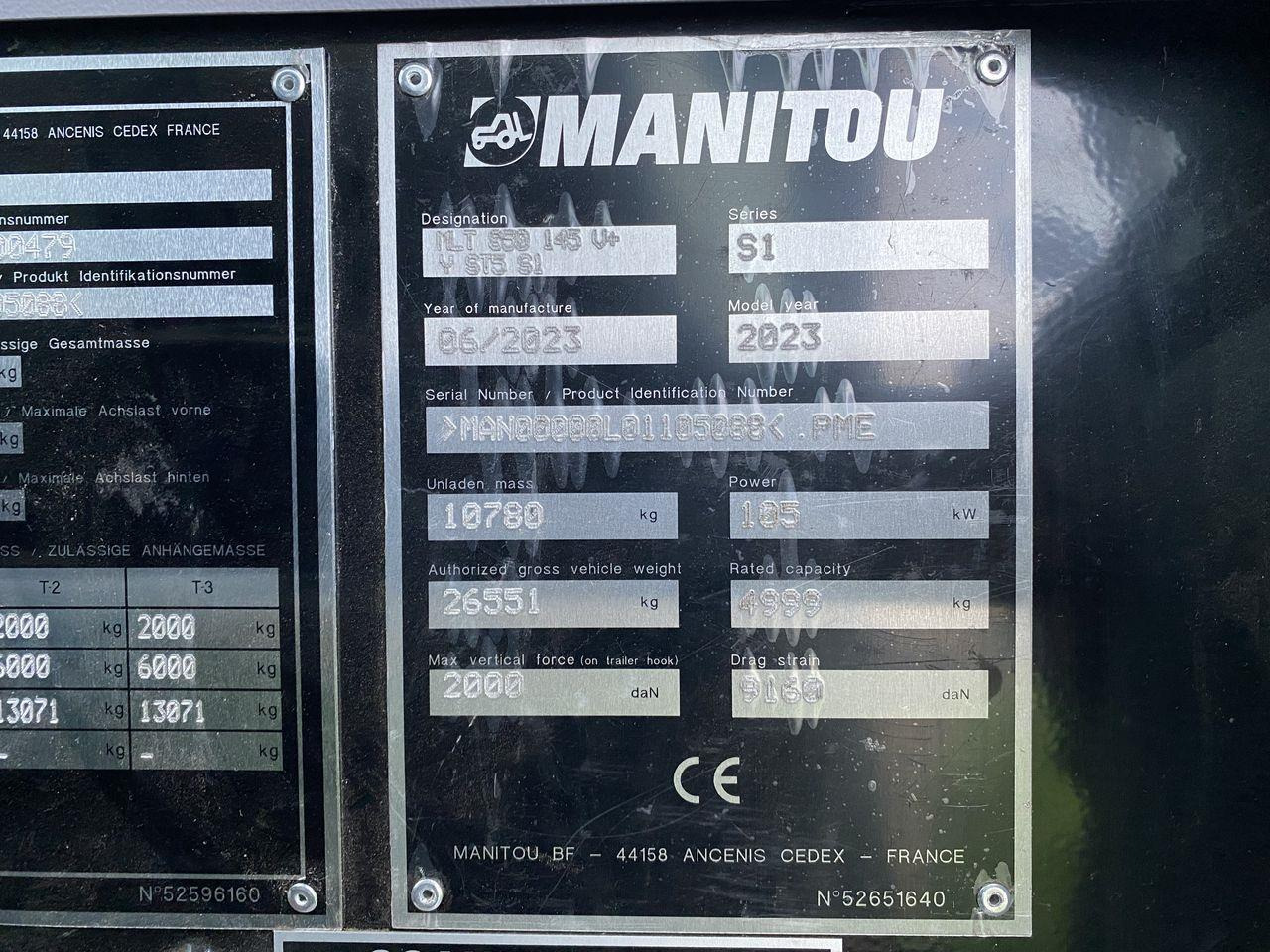 Teleskopický manipulátor Manitou MLT850-145V+ Elite ST5: obrázek 11