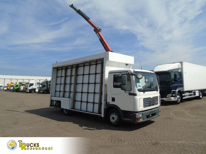 MAN TGL 8.180 + PALFINGER + GLASS TRUCK + MANUAL - Nákladní auto, Auto s hydraulickou rukou: obrázek 1 MAN TGL 8.180 + PALFINGER + GLASS TRUCK + MANUAL - Nákladní auto, Auto s hydraulickou rukou: obrázek 1