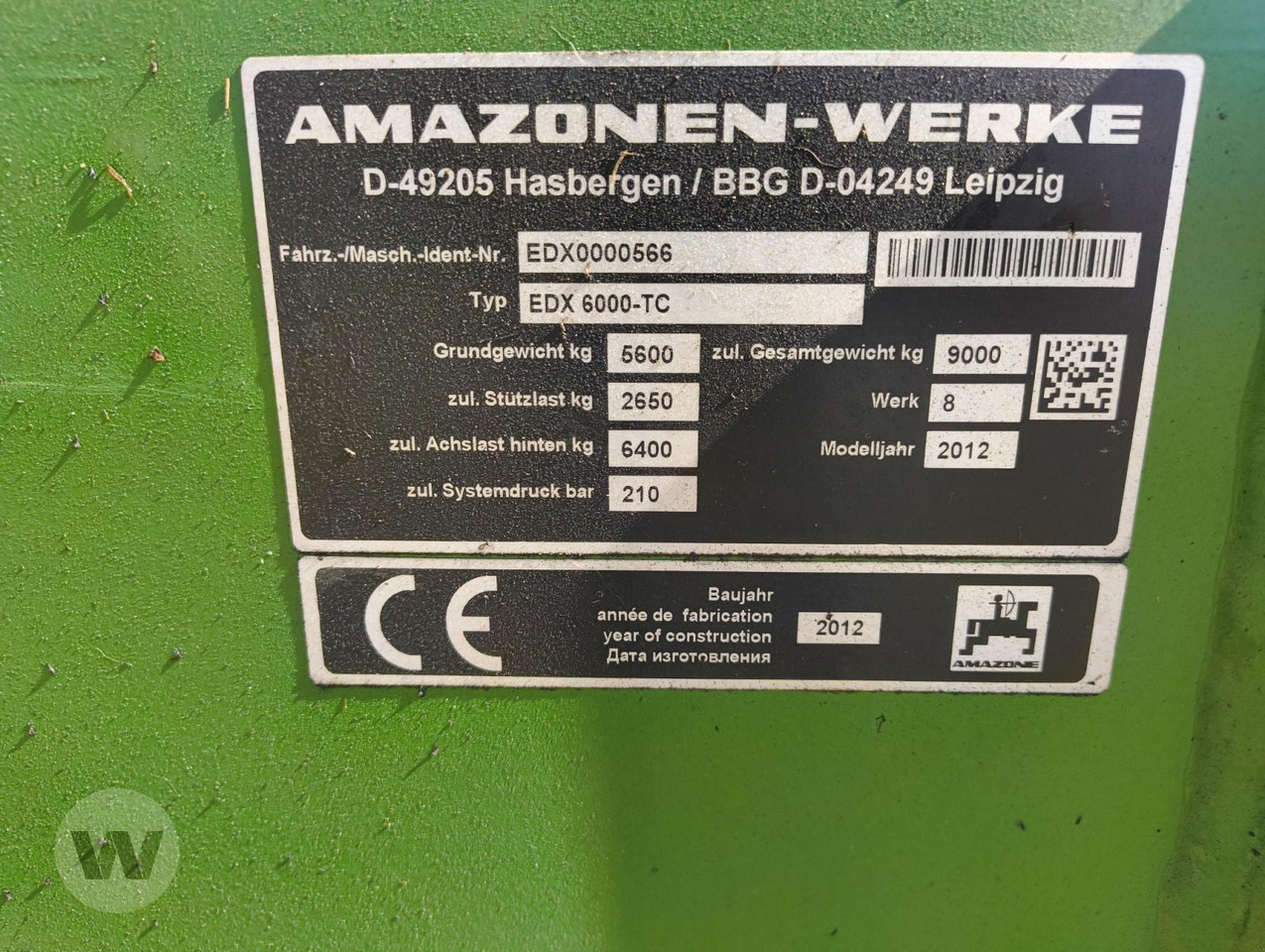 Amazone EDX 6000-TC - Secí stroj: obrázek 5 Amazone EDX 6000-TC - Secí stroj: obrázek 5
